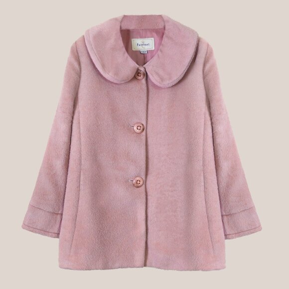 NWT Catrinet Pink Alpaca Coat - S/M - Picture 1 of 4